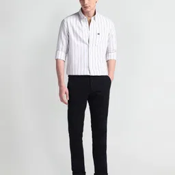 arrow sport Men Slim Fit Striped Button Down Collar Casual Shirt image 3