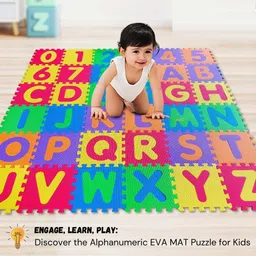 cannycubs Alphabet & Number Mats for Kids, Puzzle EVA Foam Mat for Children Above 2 Years-picture-15