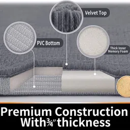 krdhome Velvet Bathroom Mat image 5