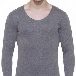 BodyCare Dyca Mens Tops Round Neck Full Sleeves Pack Of 1-Gray Melange 85 Men Top Thermal-picture-10