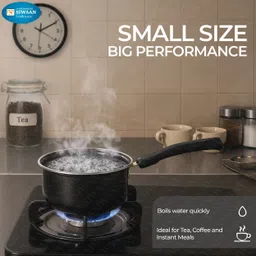 siwaan NEW25_SIWAAN Scratch-Resistant Saucepan – 2 Ltr Sauce Pan 14 cm diameter 1.2 L capacity image 4