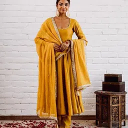 prabhjifashion Self Design Art Silk Stitched Anarkali Gown-picture-38