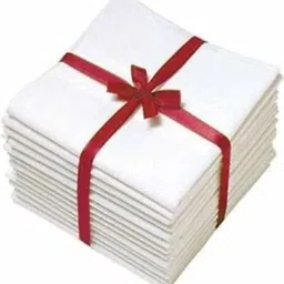 Fashionon Men's Handkerchiefs, 100% Pure Cotton, Pocket Square Hankies ["Black"] Handkerchief-image-29