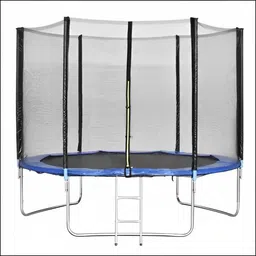 8 FT With Safety Mat and Jumping Pad || Premium TUV Approved || Trampoline-image-0
