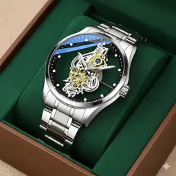 quantex GLOWME analog watch for men. Analog Watch - For Men SKELETON ROUND-picture-10