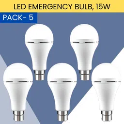 sacro 15W Rechargeable Inverter LED Bulb with Upto 4H.Power Cut Lighting Pack of_5D435 4 hrs Bulb Emergency Light-picture-13