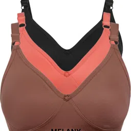 melany. fashion Pack of 3 Women Everyday Non Padded Bra-picture-17