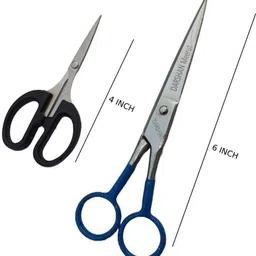 darshan 6" Barber Professional Hair Cutting Combo Scissor Razor, Elegant Comb Set Scissors image 3