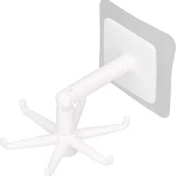 sjk Wall mounting Self Adhesive 360 Degree Rotating Hook for Hanging(Pack of 1)1.210 Hook 6-picture-17
