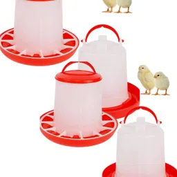 tm&w 6 Ltr drinker 2 pcs and 6 Kg Feeder 2 pcs total 4 pcs, Common Bird Feeder image 2