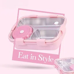 moira international Insulated Lunch Box with Airtight Lid Bowl & Stainless Steel Liner Tiffin_K160 3 Containers Lunch Box image 2