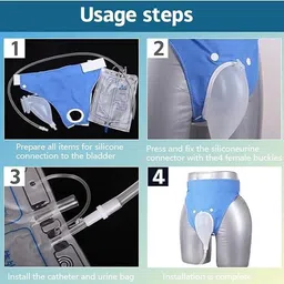 kasha Silicone Urinal System for Elderly Men Urine Bag image 2