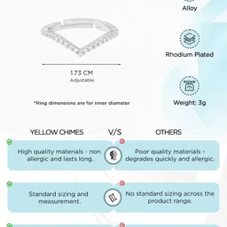 yellow chimes Brass Crystal Silver Plated Ring image 4