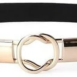 ashler Women Casual, Evening, Formal, Party Black Genuine Leather Belt-picture-25