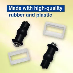 parryware C61PE1499 Seat Cover Hinges, Washer and Nuts Set for Single Piece TopLoad 40 MM Custom Fit Toilet Seat Lid Lock image 5