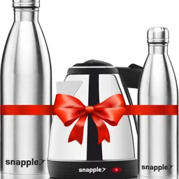 Electric Kettle 1.5L, 500 & 1000ml Hot & Cold Water Bottle Combo Gift Pack Beverage Maker-image-3