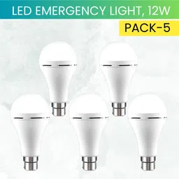 frony 12W Rechargeable Inverter LED Bulb with Upto 4H.Power Cut Lighting Pack of_5A406 4 hrs Bulb Emergency Light-picture-33