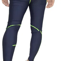 playway Striped Men Blue, Green Tights image 2