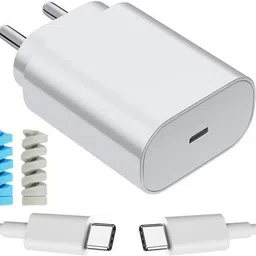 shopreals Wall Charger Accessory Combo for 45W Lava Magnum XL 2021, Lava Aura, Lenovo Tab M10 FHD Plus image 1