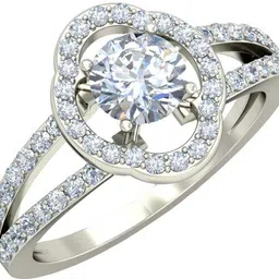 avsar AVR866WB 14kt Cubic Zirconia White Gold ring-image-74