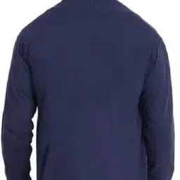 risemax Men Asymmetric Full Sleeve Dark Blue Shrug image 2