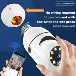 SATTOBISION CCTV Camera Wireless Bulb Shape V380 Pro Spy Camera wifi camera mobile connect Security Camera-image-41