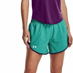 under armour Solid Women Green Regular Shorts image 3