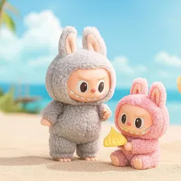 xortic Labubu Doll Birthday Gift Cartoon Character | Labubu toy | Random Color - 1 Pc - 17 cm image 2