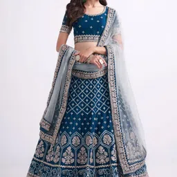 ladali Embroidered Semi Stitched Lehenga Choli image 3
