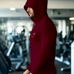 ausk Men Full Sleeve Printed Hooded Sweatshirt image 4