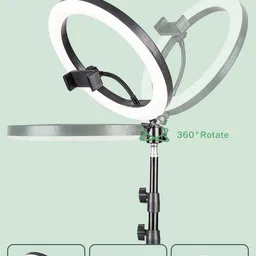 Wrapo 10" Ring Light with Tripod Stand Dimmable Selfie Ring Light LED Ringlight Tripod image 4