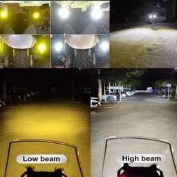 sowme Mototrcycle Mini Yellow/White LED Fog Light 40 Watt Universal for all Bikes Fog Lamp Car, Motorbike, Truck, Van LED (12 V, 20 W) image 2