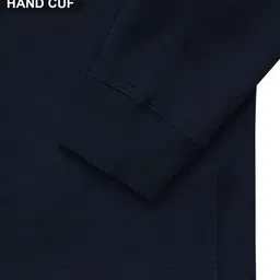 tripr Men Printed Round Neck Cotton Blend Navy Blue T-Shirt image 4