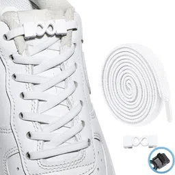 Athline Elastic No-Tie Shoe Laces With Infinity Shape Switch Buckle(LC70), Plain/ Shoe Lace-image-5