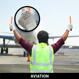 mallcom P213W White13 Gauge Seamless Nylon Liner Coated with White PU Compound Safety Gloves (Pack of 12) Nylon Safety Gloves image 3