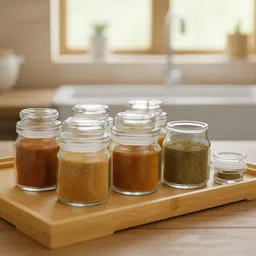 decomuse Glass Tea Coffee & Sugar Container - 100 ml-picture-34