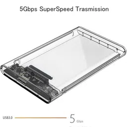 Sancy 2. 5 inch Transparent USB3. 0 Hard Drive Enclosure 2.5 inch Hard Drive Enclosure image 4