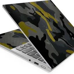Anweshas Black Camouflage Full Panel Laptop Skins Upto 15.6 inch - No Residue, Bubble Free - Removable HD Quality Printed Vinyl/Sticker/Cover Self Adhesive Vinyl Laptop Decal 15.6-picture-38