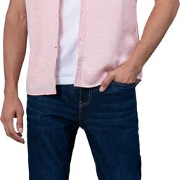 red tape Men Regular Fit Self Design Button Down Collar Casual Shirt image 5