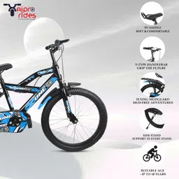 xaipro 20T X-ONE SKYBLUE M RIM 7 TO 10 YEAR KIDS CYCLE 90% ASSEMBLE CYCLE 20 T (inch) BMX Cycle image 4