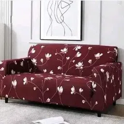 gangawani Polyester 3 Seater Sofa Floral Cover-picture-25