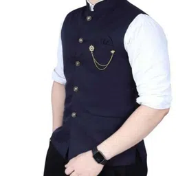 maksud enterprise Solid Men Waistcoat image 1