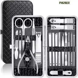 phizller 16 in 1 Manicure Pedicure Kit for Men with Travel Case-picture-30