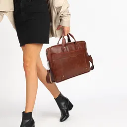jairaj Men & Women Tan Messenger Bag image 3