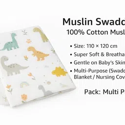 teniyu Animal, Printed Crib, Single Swaddling Baby Blanket for Mild Winter image 5