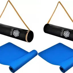 quick shel Anti-Skid Lightweight Yoga Mat with Carrying Bag ( Pack of 2) 6 mm Yoga Mat-picture-36