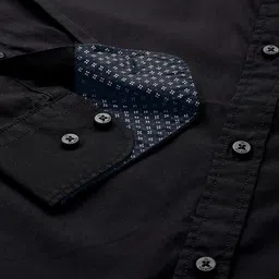 raymond Men Slim Fit Solid Casual Shirt image 3