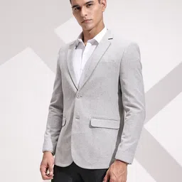 invictus Men Solid Single Breasted Formal Blazer image 5