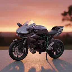 gknex Die-Cast Metal Motorcycle Toy | Realistic Mini Sports Bike Model-picture-30