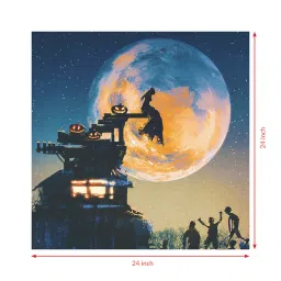 random Printed Multicolor Hallowen (Set Of 1) Canvas Wall image 3